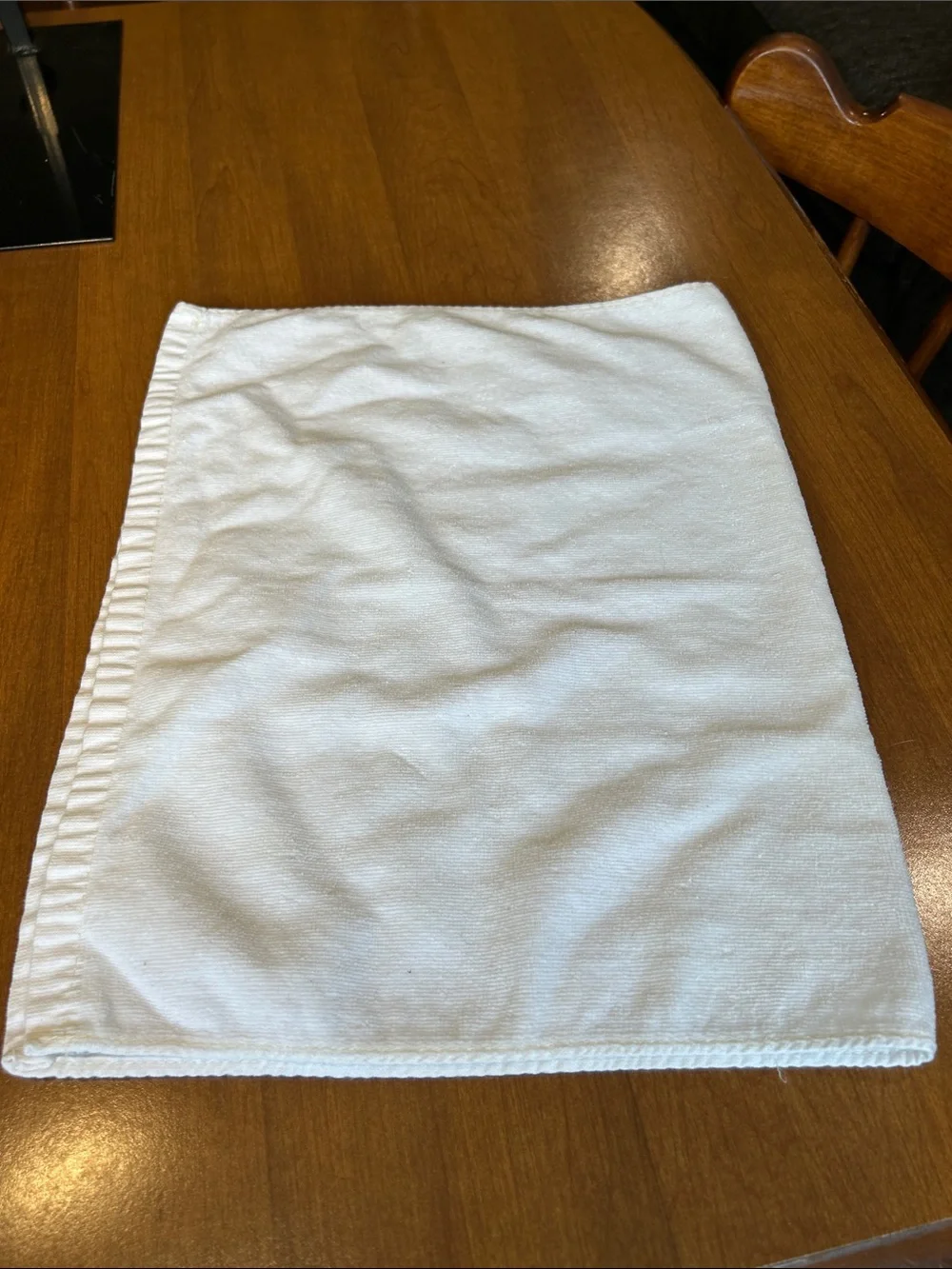 Embroidered 'Happy Holidays' Snoopy & Woodstock Kitchen Towel - White